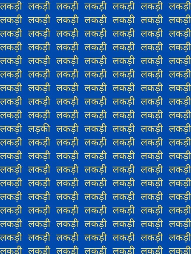 लकड़ी के बीच लड़की छुपी है, क्या आपकी नजर चिल जैसी तेज़ है?