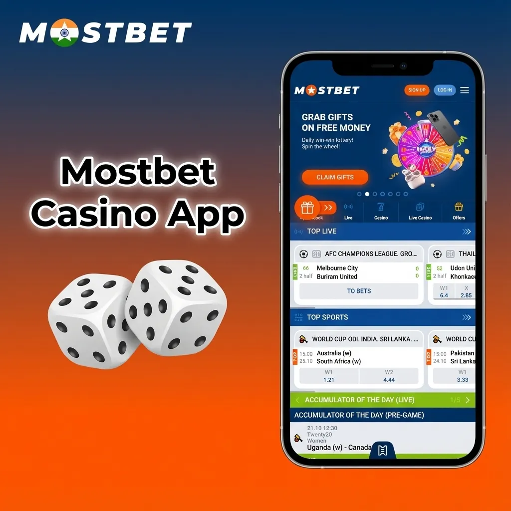 Mostbet casino app home screen showing slots, live casino, top games and providers like Pragmatic Play, NetEnt and Evolution