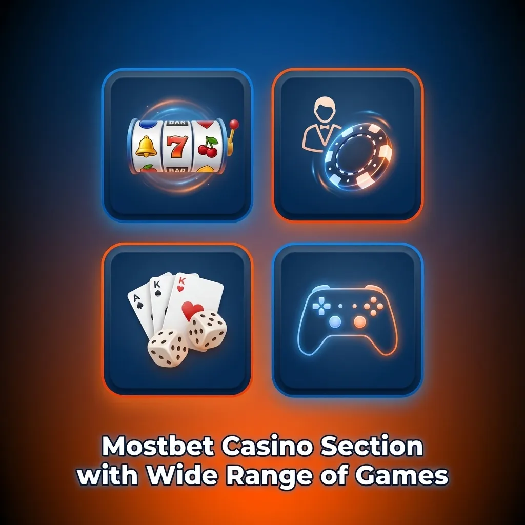 Mostbet casino lobby showing slot, live dealer, India card, and table game tiles with colorful thumbnails
