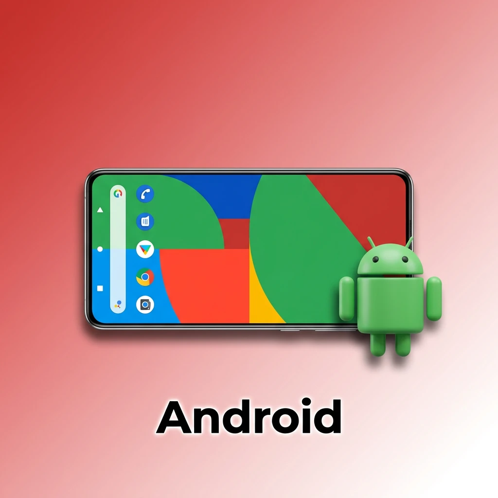 Android application download button and step-by-step APK installation guide.