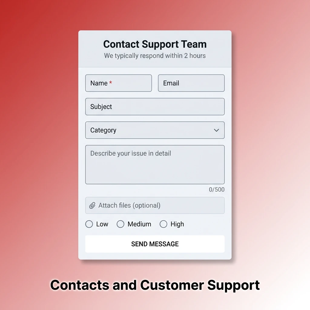24/7 customer support contact options including live chat, email, and Telegram bot.